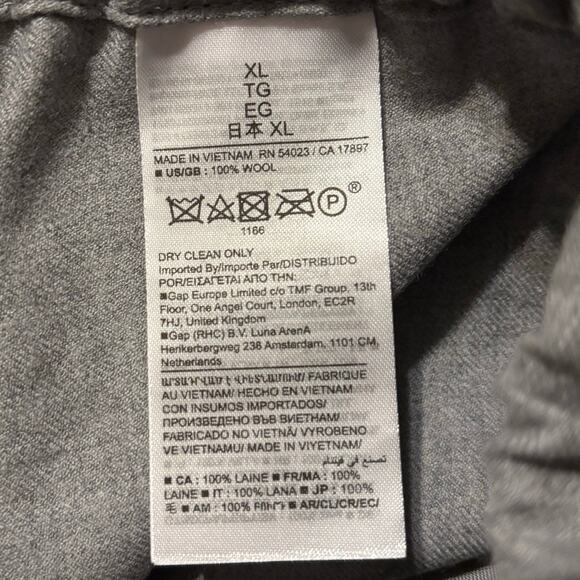 Banana Republic Women's XL Pant Wide Leg 100% Wool Flannel Pull On Lightweight - Picture 5 of 13